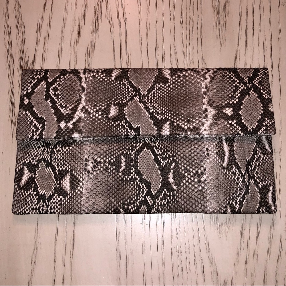 Genuine Python Skin Clutch